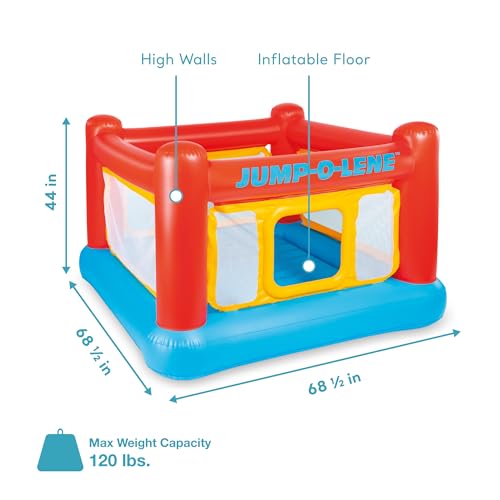 Inflatable Bounce Castle Trampoline with Crawl-Thru Door and Net I198629