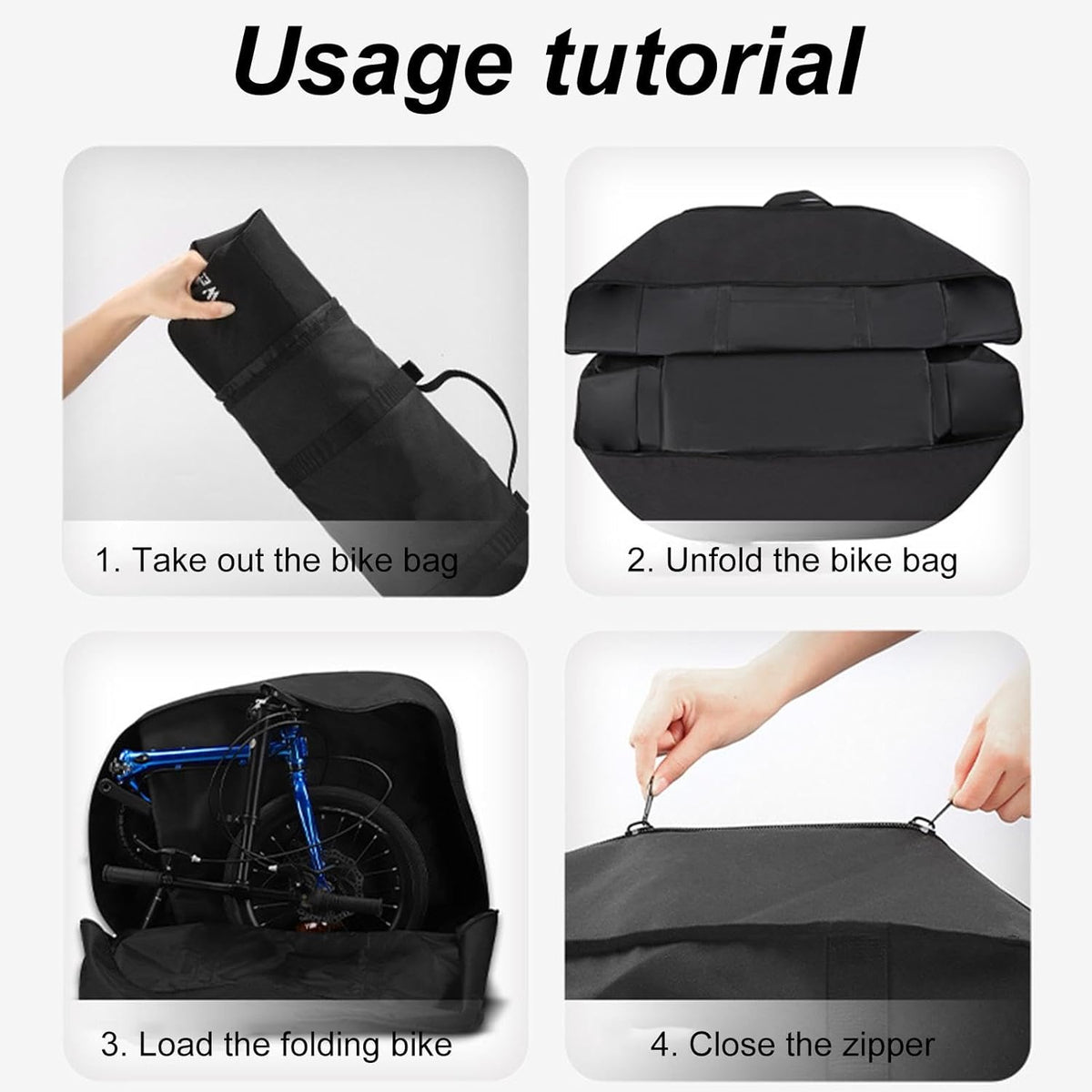 Black Transport Bag for Bicycle P341