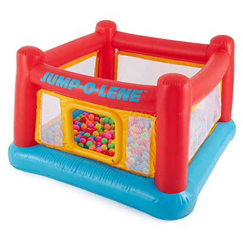 Inflatable Bounce Castle Trampoline with Crawl-Thru Door and Net I198629