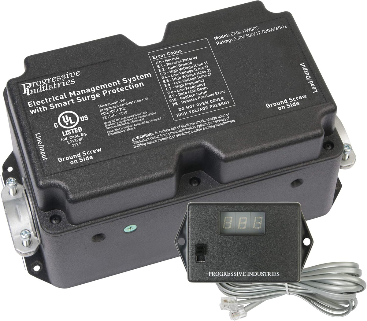 30 Amp Hardwired RV Surge Protector with Remote Display X8698