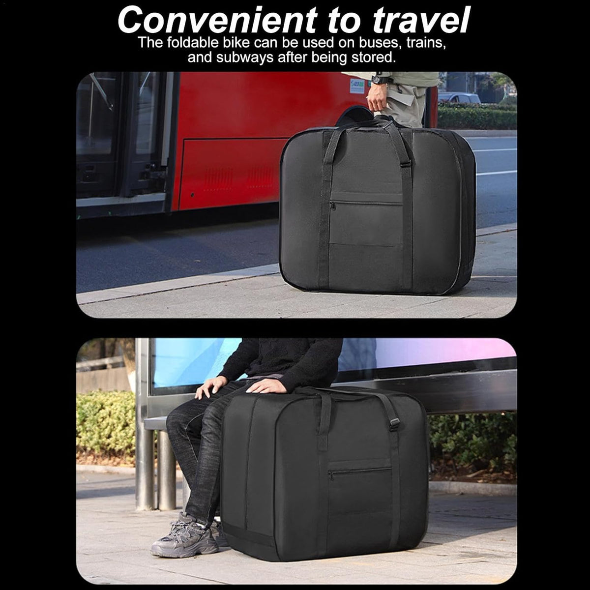 Black Transport Bag for Bicycle P341