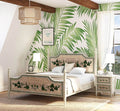 Handpainted Mango Wood Platform Bed E439