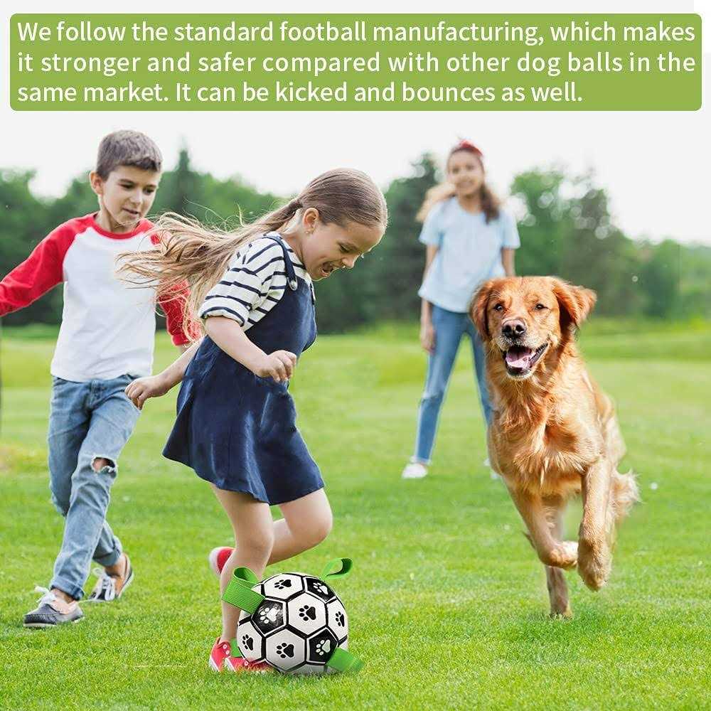 Dog Toys Soccer Ball with Straps K143
