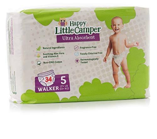 Natural Diapers, Flushable Wipes, Monthly Pack, Size 5, 136 Count Y74146