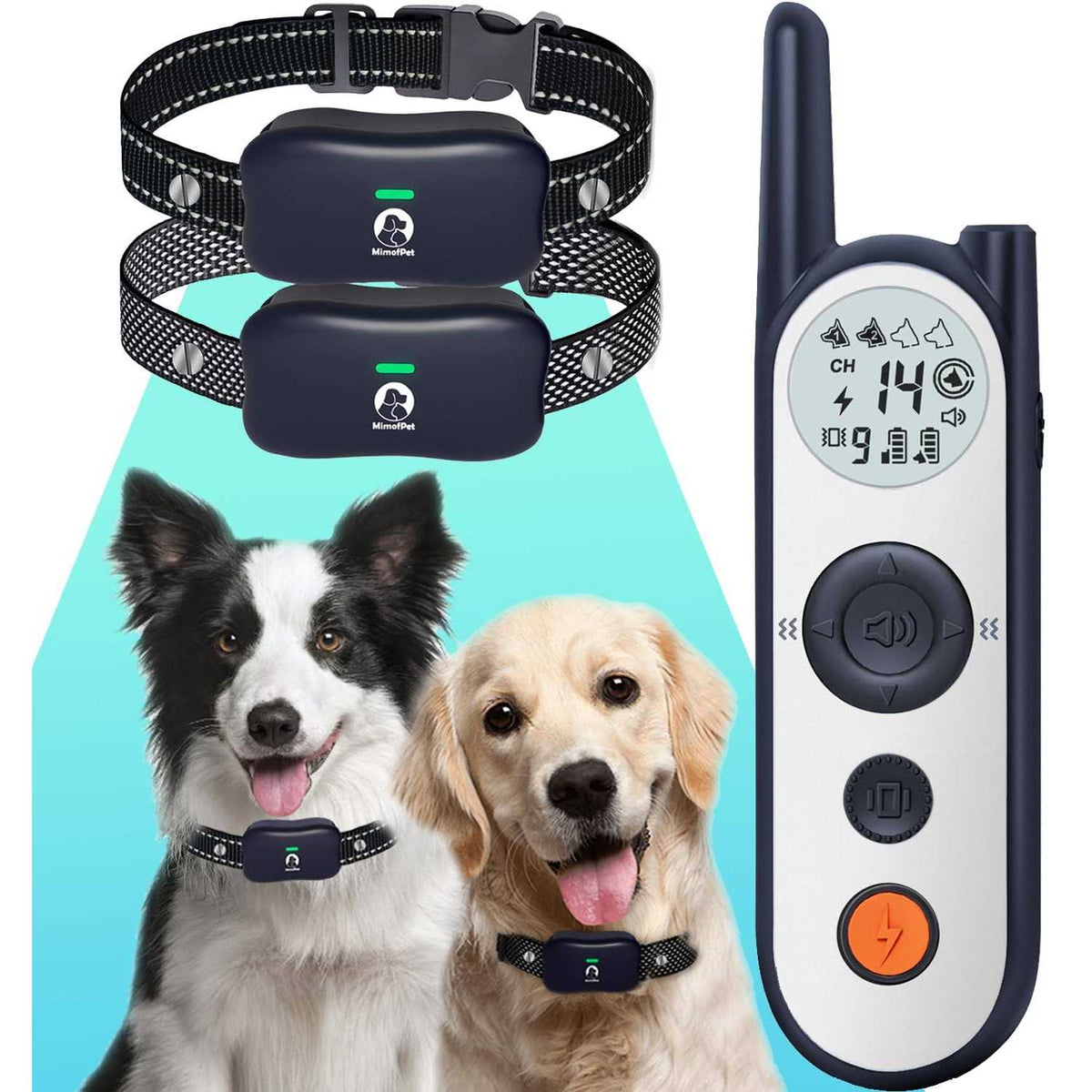 Wireless Dog Fence for 2 Dogs with Remote W12800
