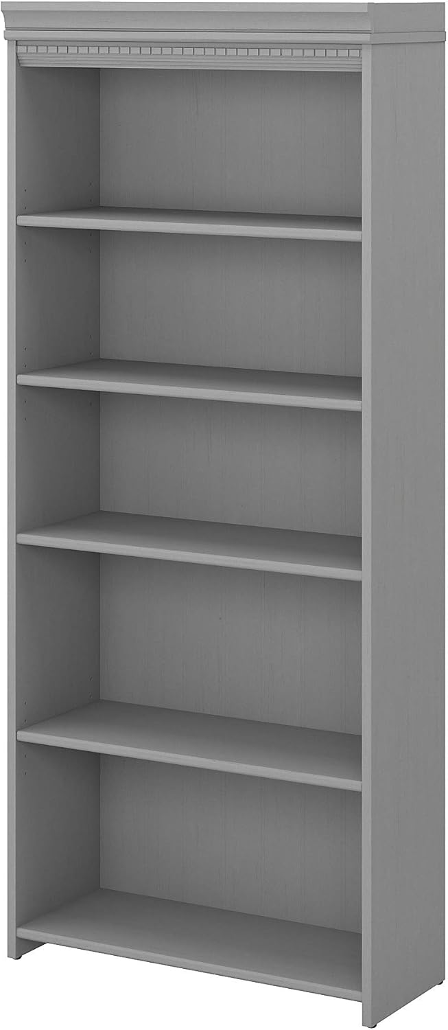5 Shelf Bookcase, Cape Cod Gray C405604