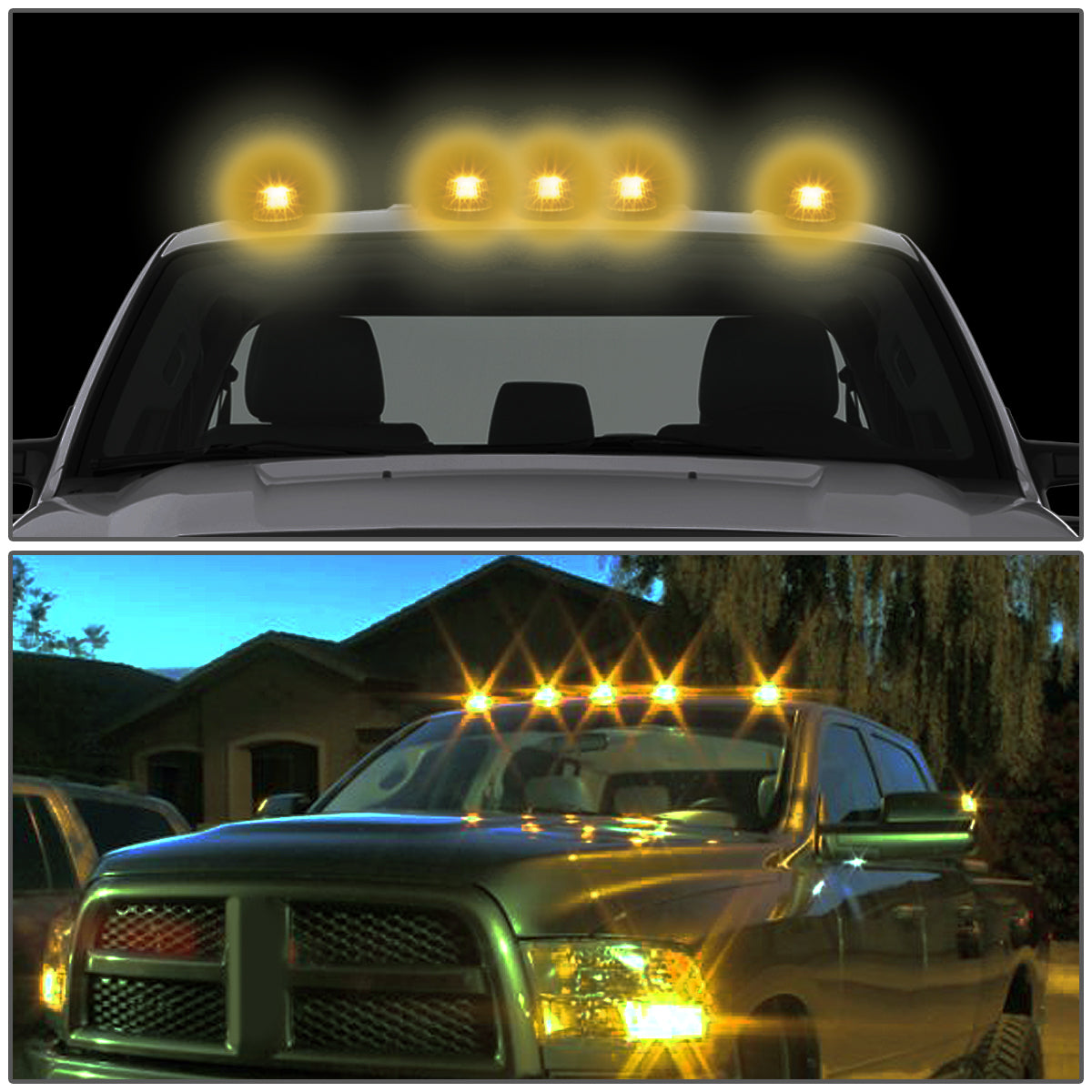 5 X LED Cab Roof Top Lights K4783