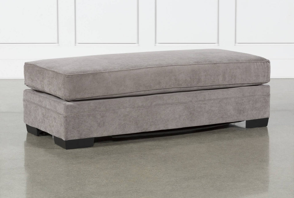Charcoal Fabric Cocktail Ottoman W515866