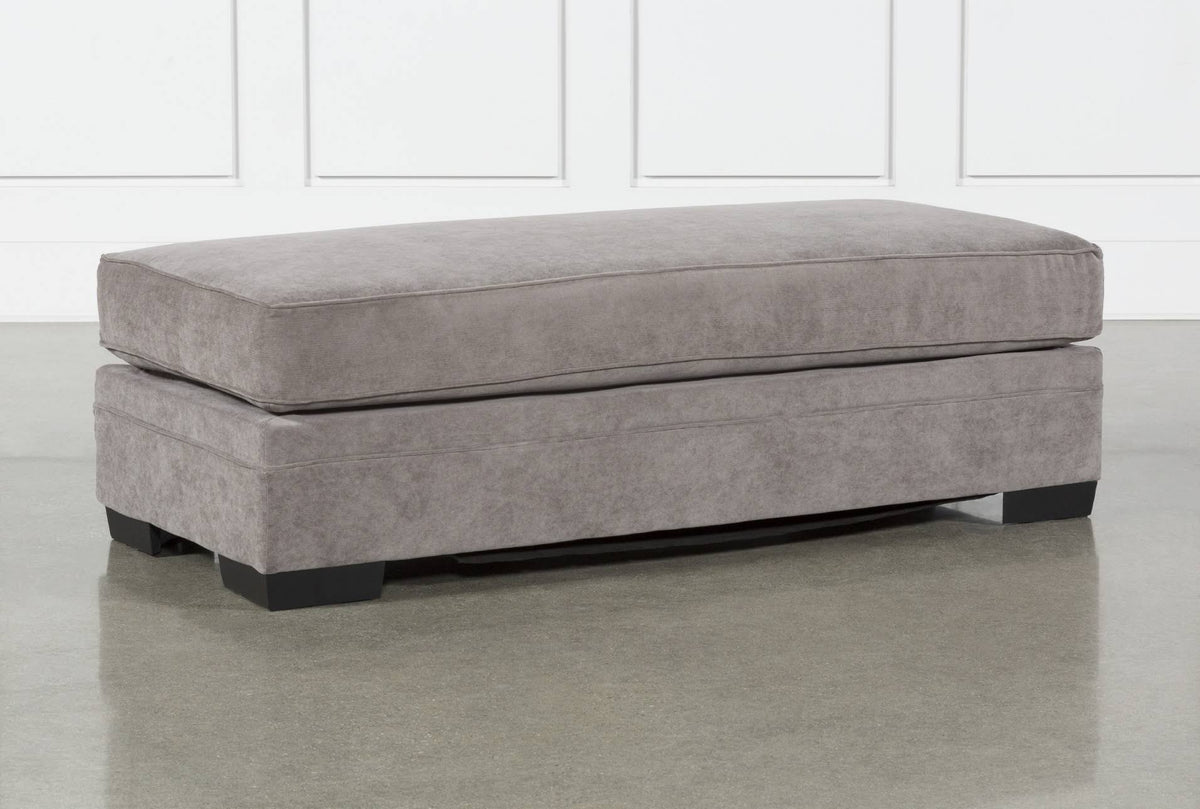 Charcoal Fabric Cocktail Ottoman W515866