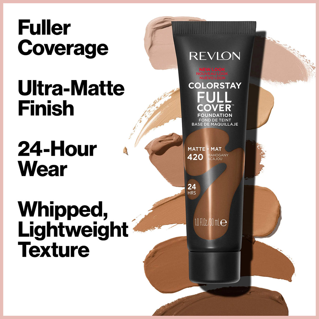 Full Cover Matte Foundation 210 Sand Beige 1.0 Fl Oz Pack of 6 E810810