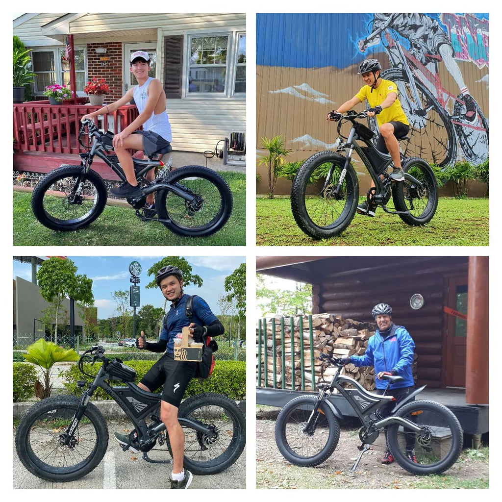 750W 48V 15Ah Fat Tire Electric Mountain Bike A8919