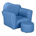 Blue Kids Club Chair and Ottoman N139