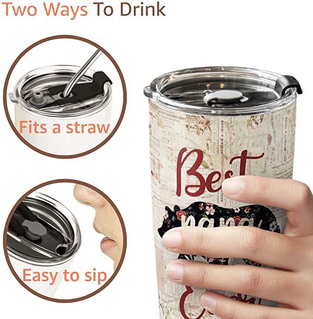 Stainless Steel Bear Tumbler 20oz O1960