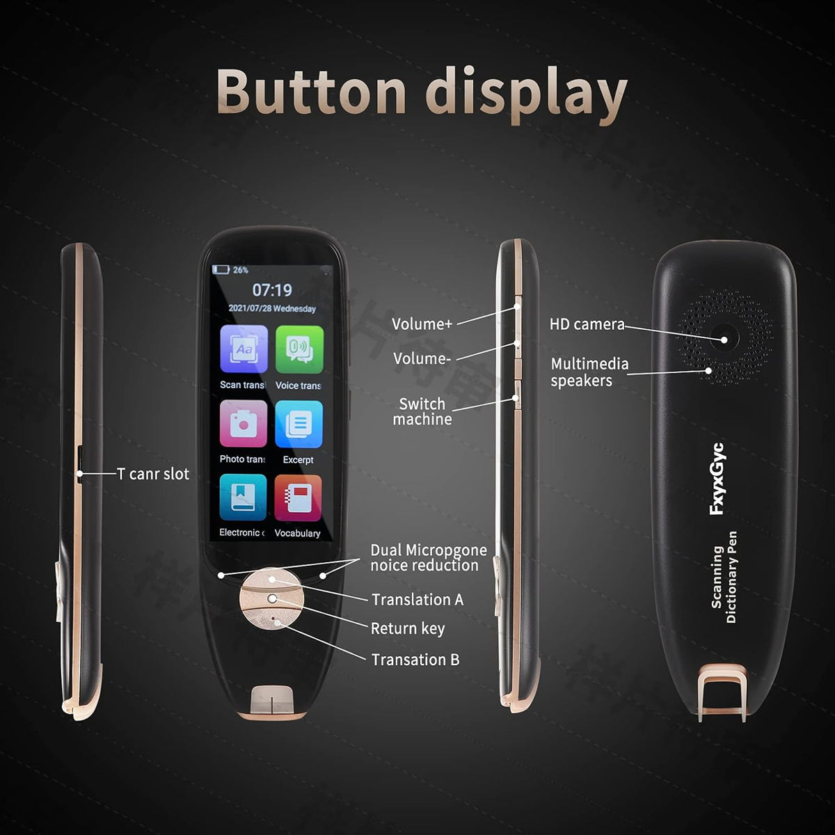Translation Pen Scanner Device E749