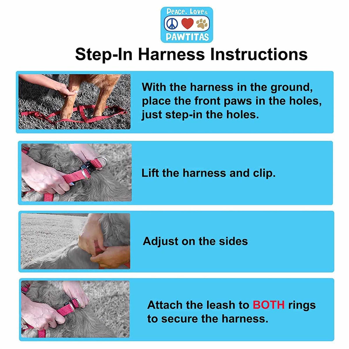 Reflective Step-in Dog Harness P3956