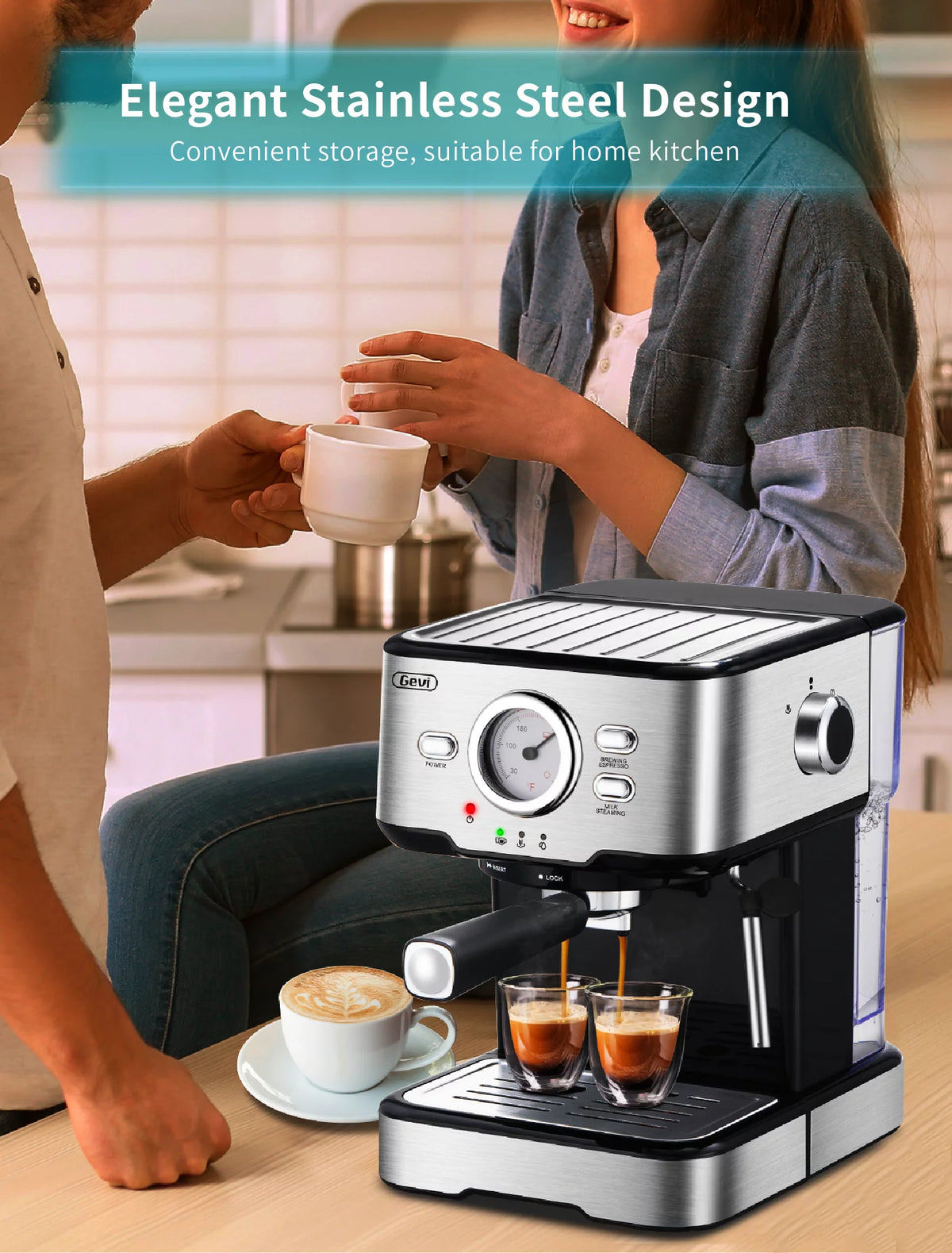 15 Bar Espresso Machine with Steamer K387