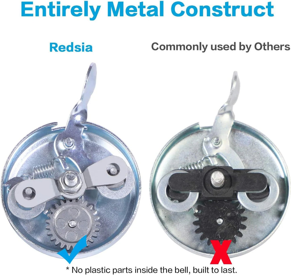 2 Pack All Metal Bike Bell for Bicycle Handlebars F21415