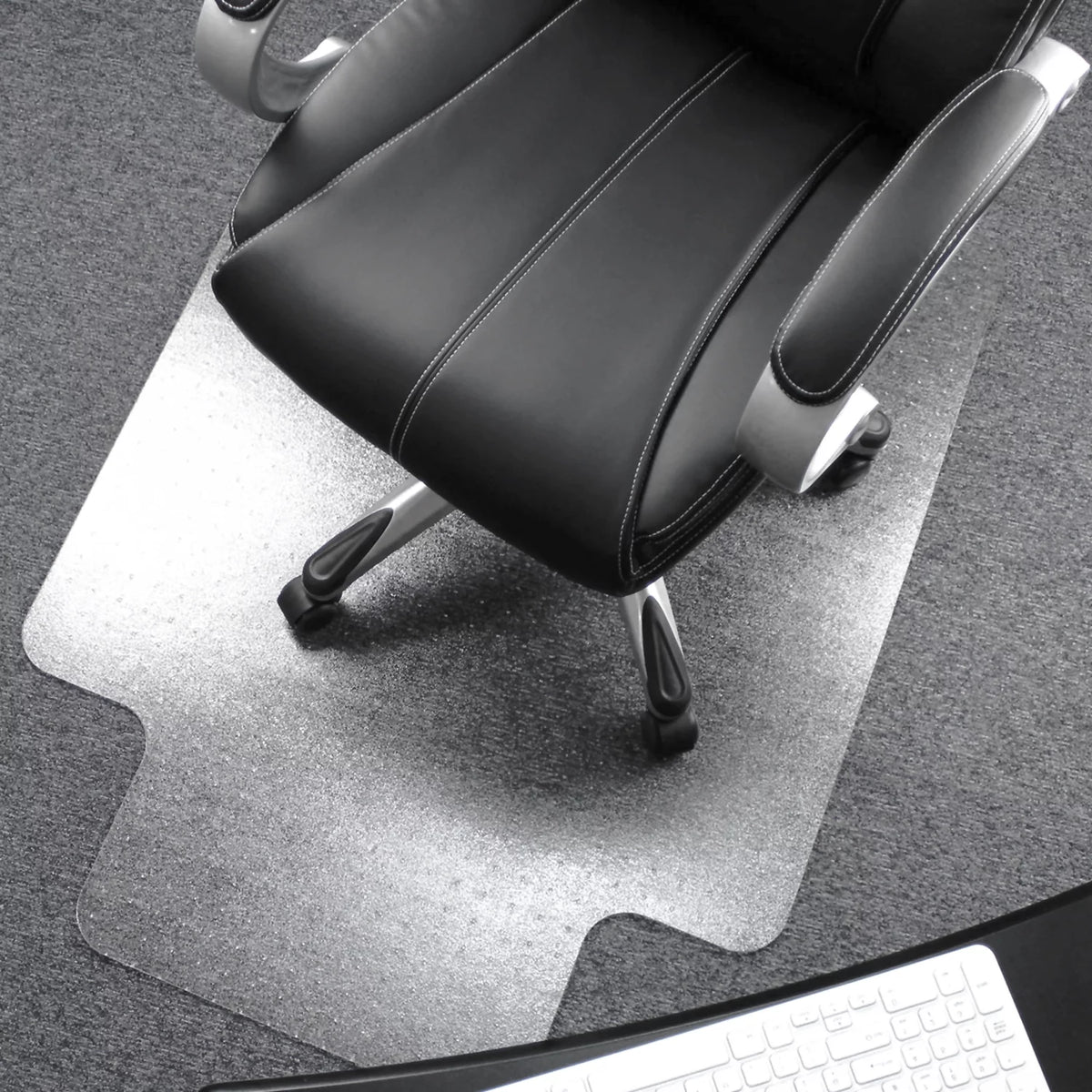 Clear Polycarbonate Chair Mat for Carpets up to 1/2" - 35 x 47" R40526