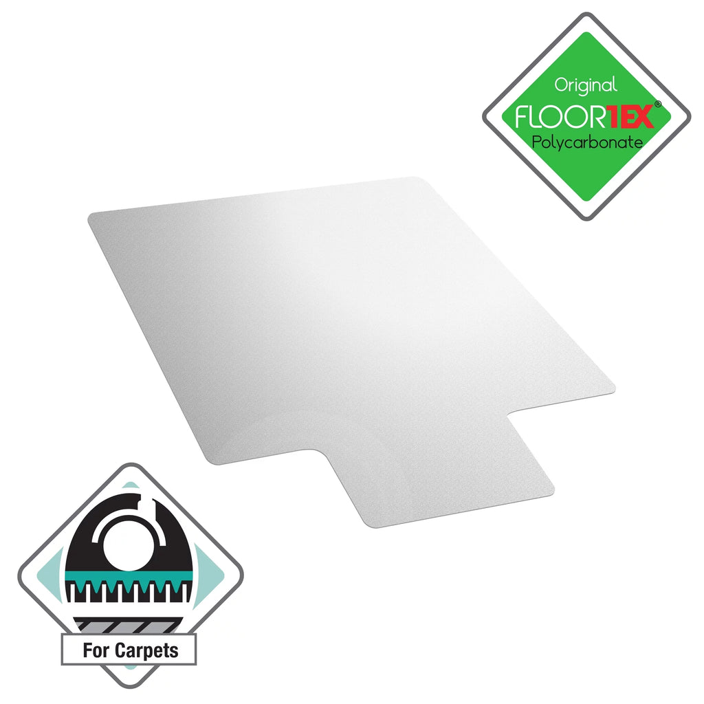 Clear Polycarbonate Chair Mat for Carpets up to 1/2" - 35 x 47" R40526