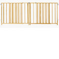 Extra-Wide Swing Pet Gate Wood 60 inch - 103 inch x 27 inch J282