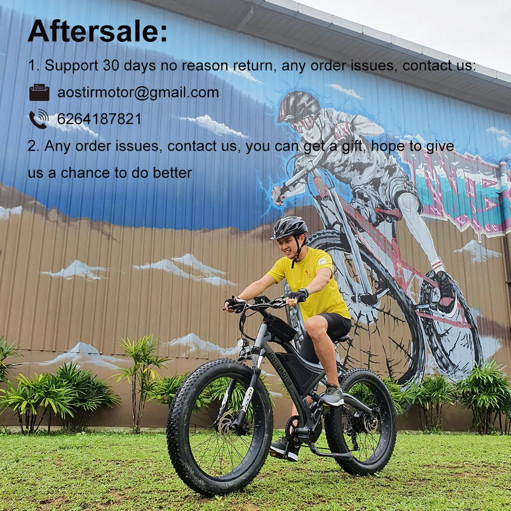 750W 48V 15Ah Fat Tire Electric Mountain Bike A8919