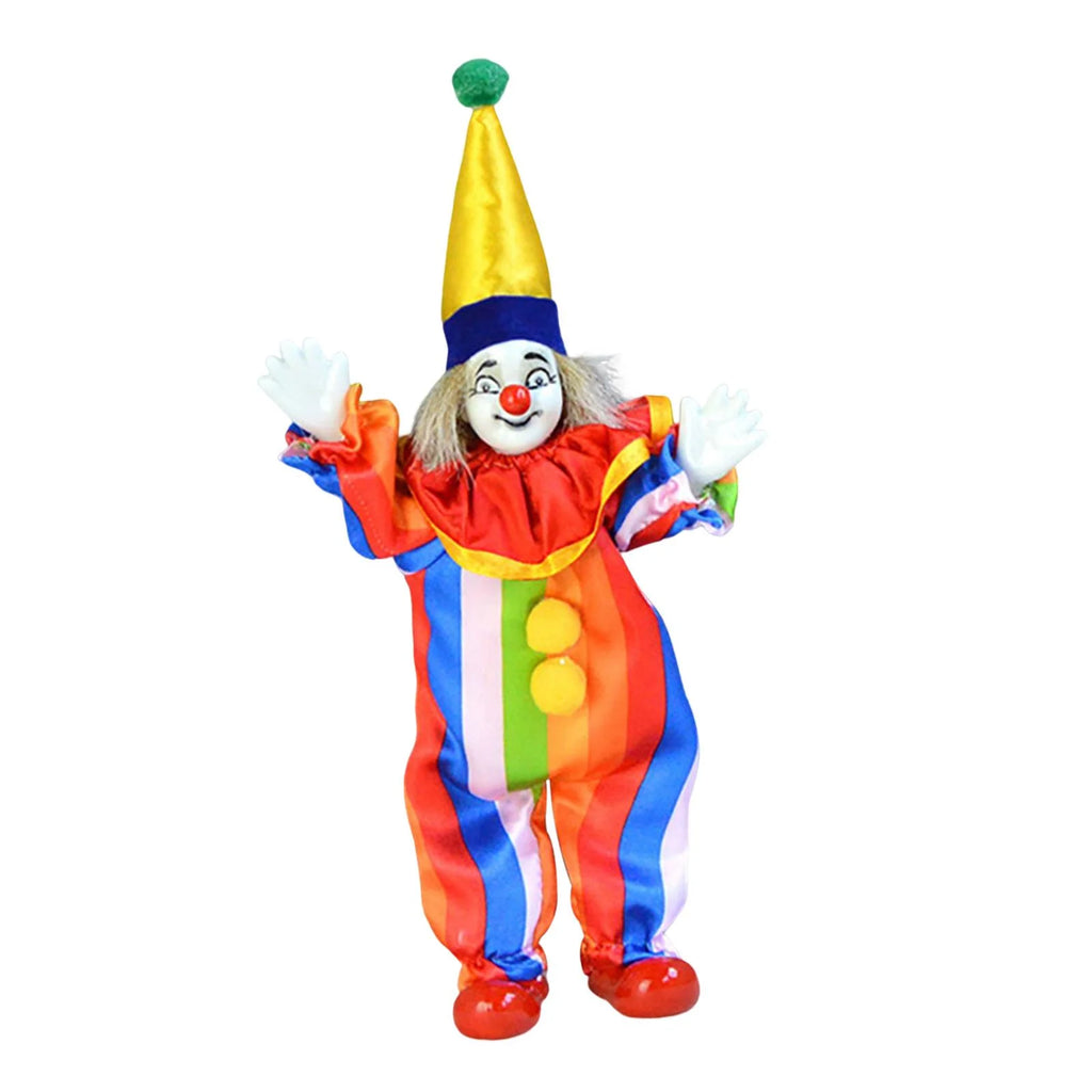 Porcelain Clown Doll with Movable Joints F8294