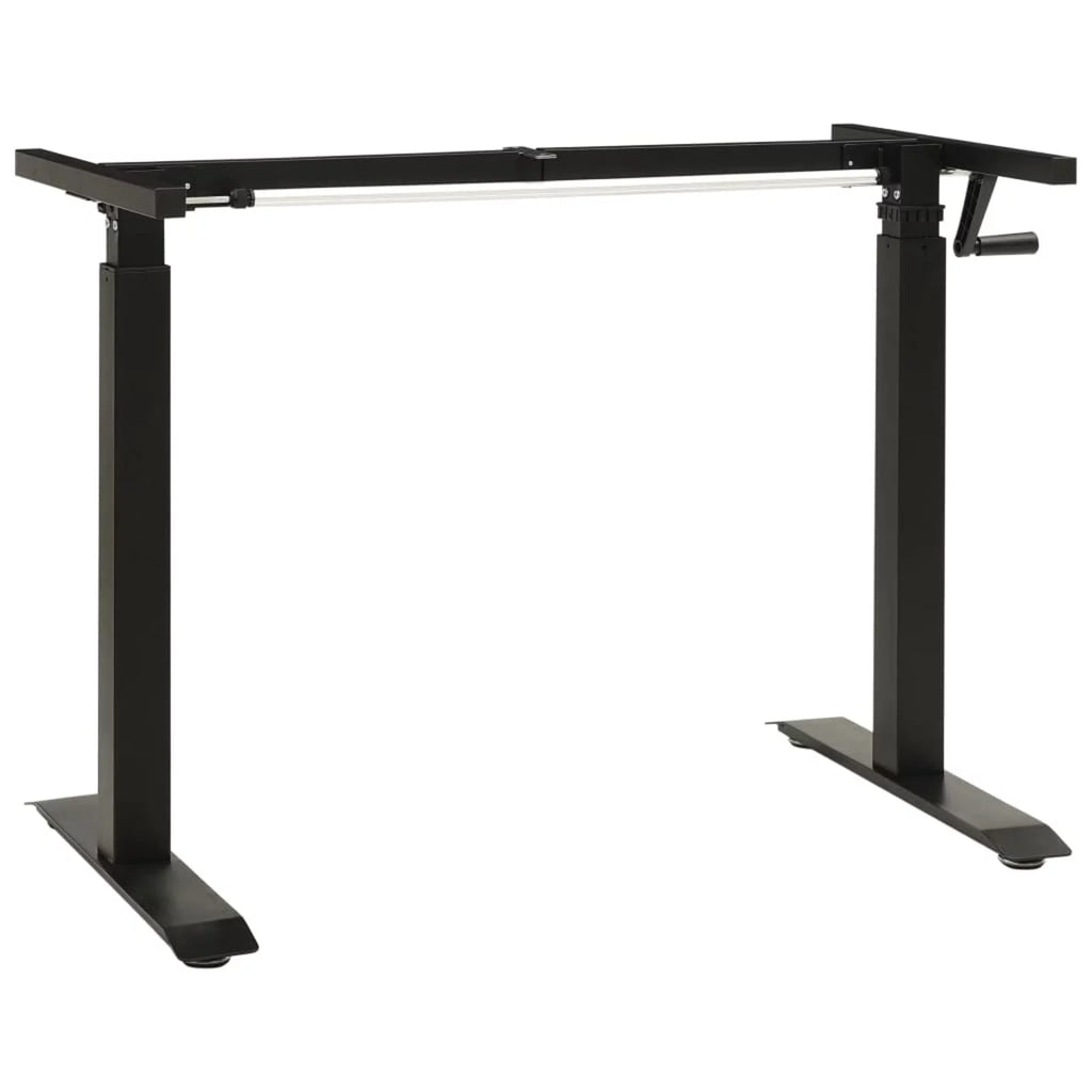 Manual Height Adjustable Standing Desk Frame Black V139
