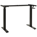 Manual Height Adjustable Standing Desk Frame Black V139