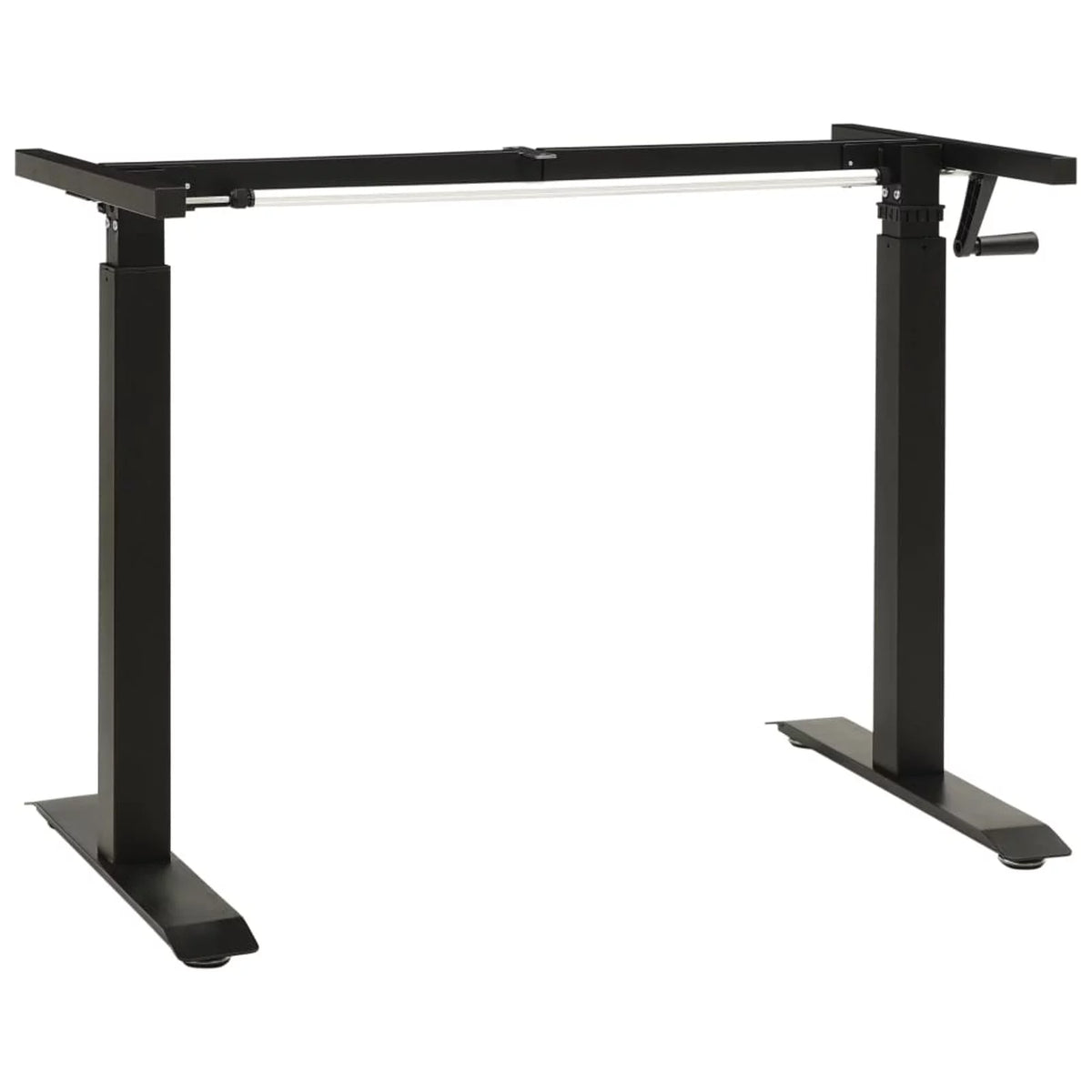 Manual Height Adjustable Standing Desk Frame Black V139