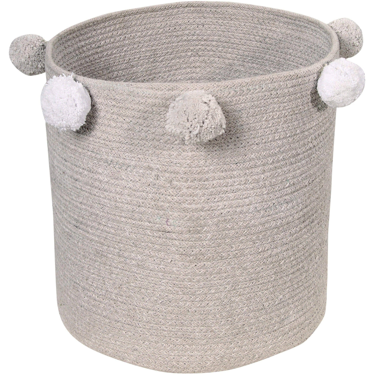Grey White Leaf Basket V15891