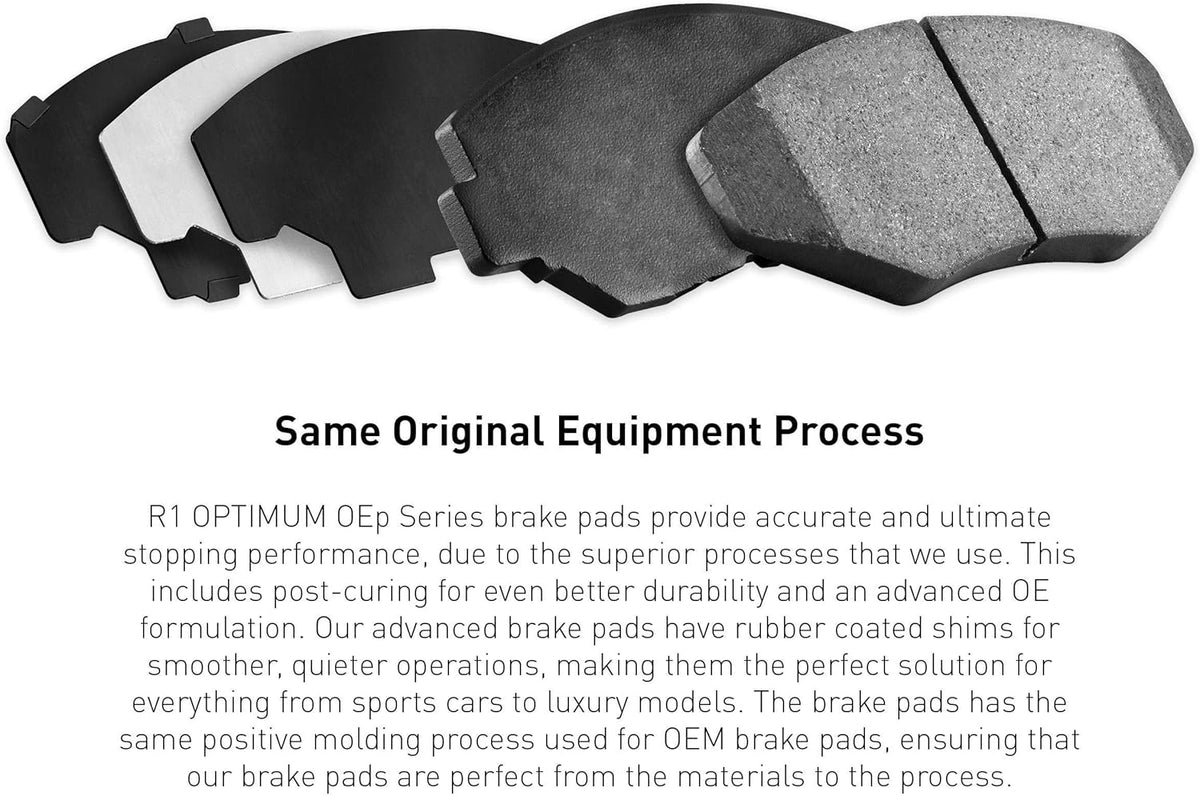 Rear Carbon Brake Rotors with Optimum OEp Pads Z31631