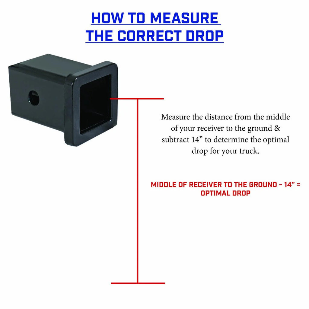 Adjustable 12.5" Drop Hitch with Dual-Ball for 2" Receiver H812129