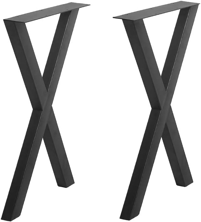 Industrial Black Cast Iron Metal Furniture Legs 2 Pcs P574