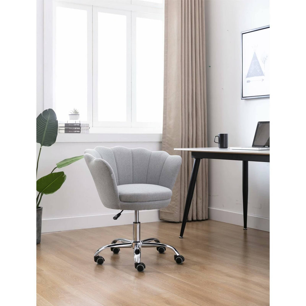 Light Grey Swivel Shell Chair Y254243