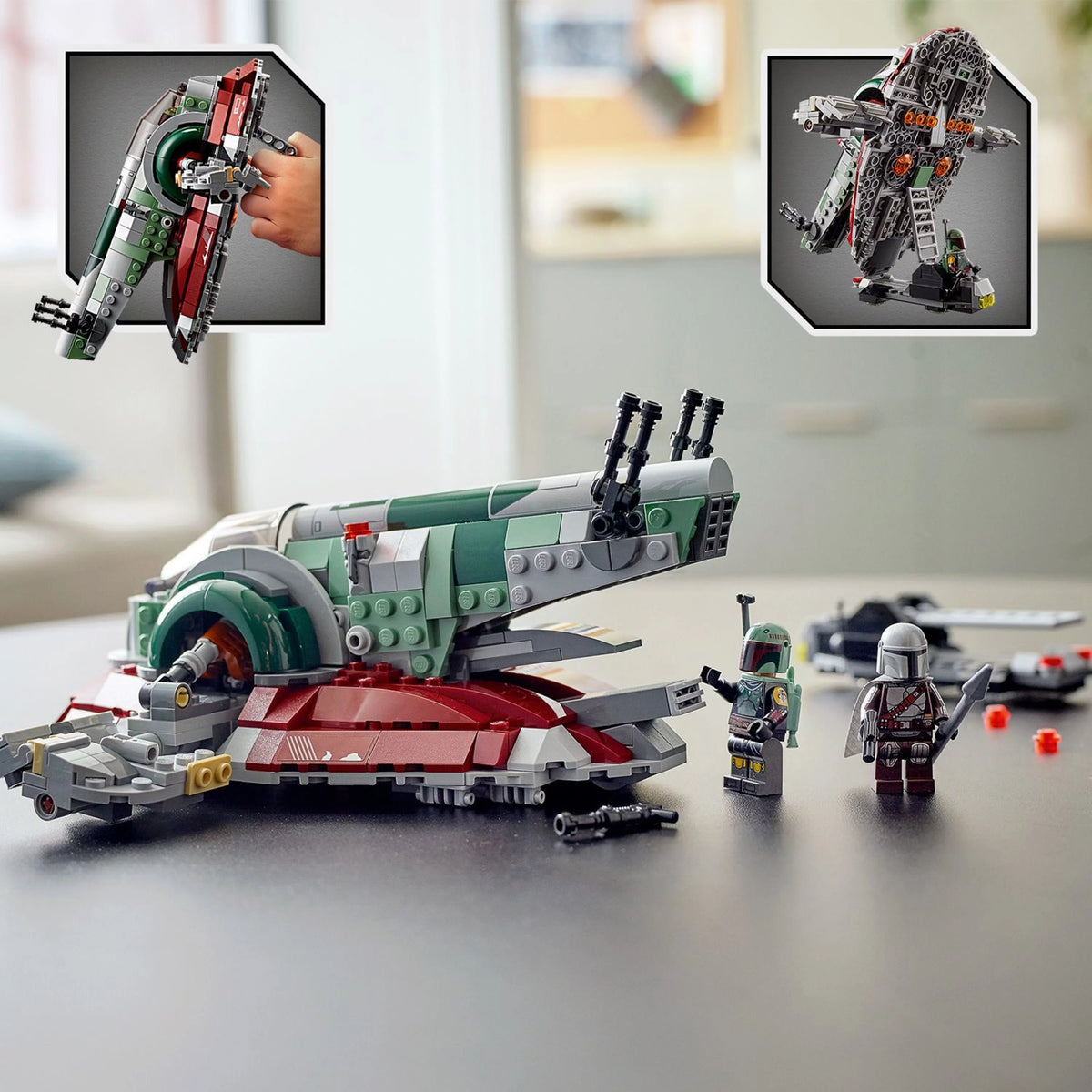 Building Toy with Rotating Wings and 2 Minifigures Y5858