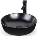 Porcelain Ceramic Vessel Sink and Faucet Combo U786690