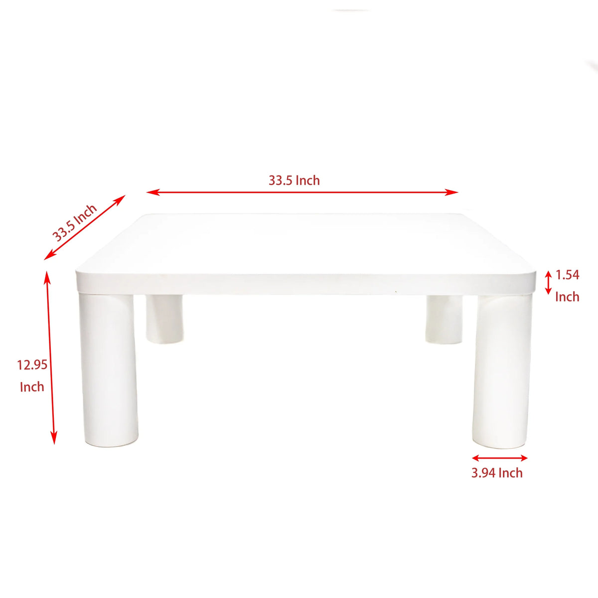Cream White Square Coffee Table B3285