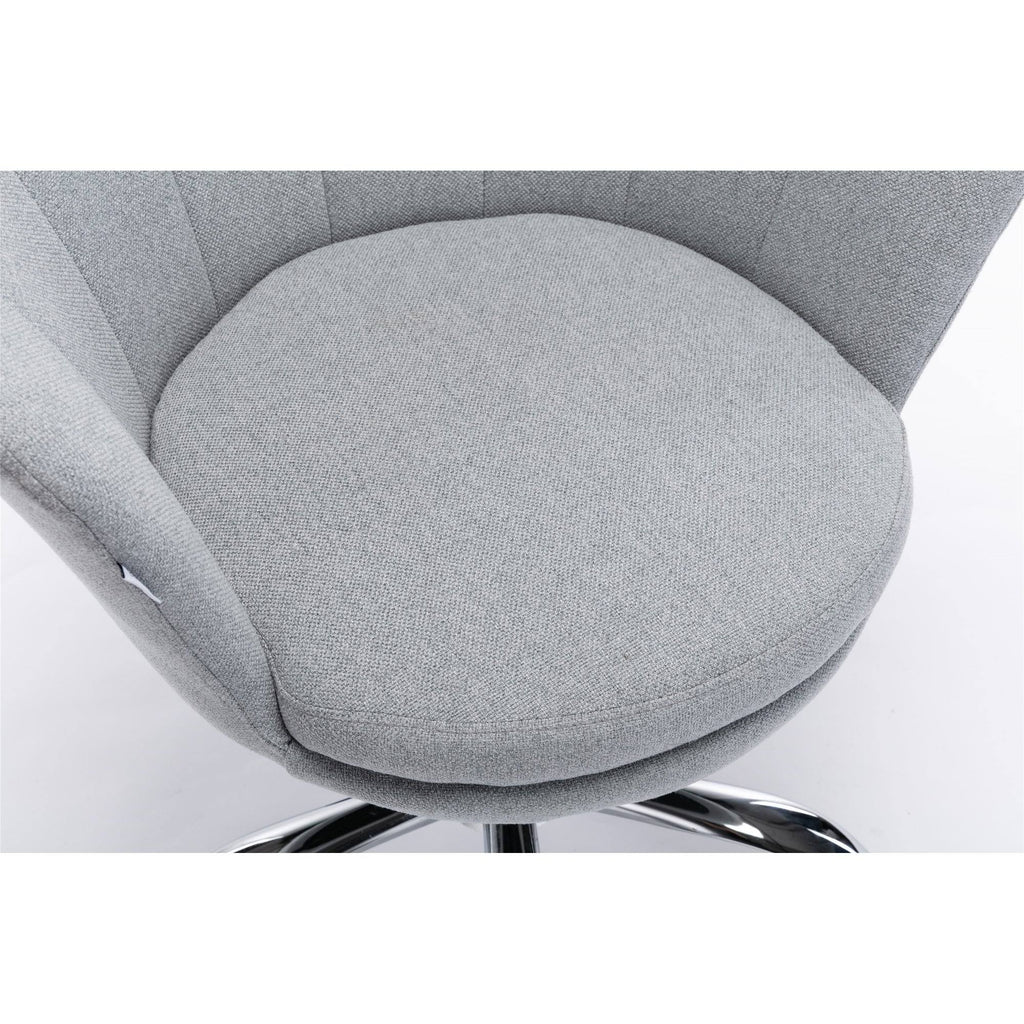 Light Grey Swivel Shell Chair Y254243