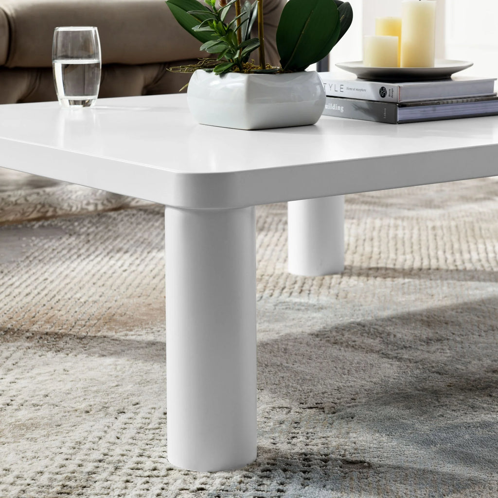 Cream White Square Coffee Table B3285