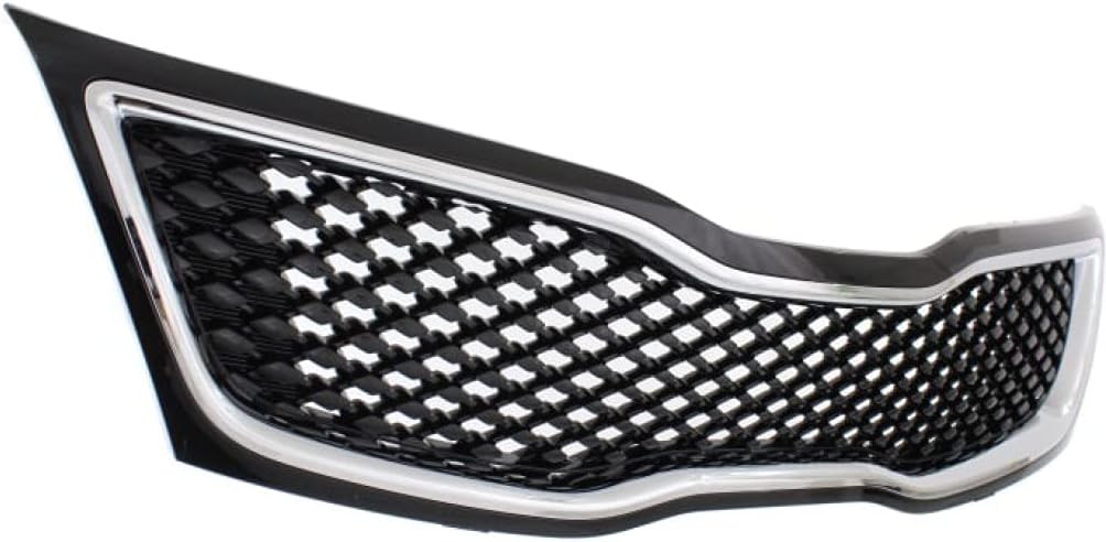 Black Grille Assembly with Chrome Molding G84025