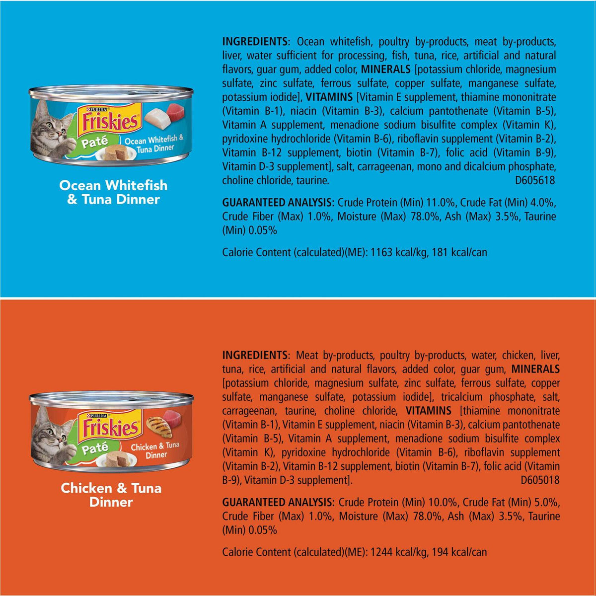 Seafood & Chicken Pate Variety Pack Wet Cat Food L11213