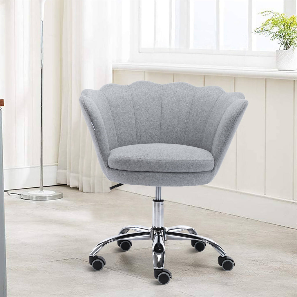 Light Grey Swivel Shell Chair Y254243