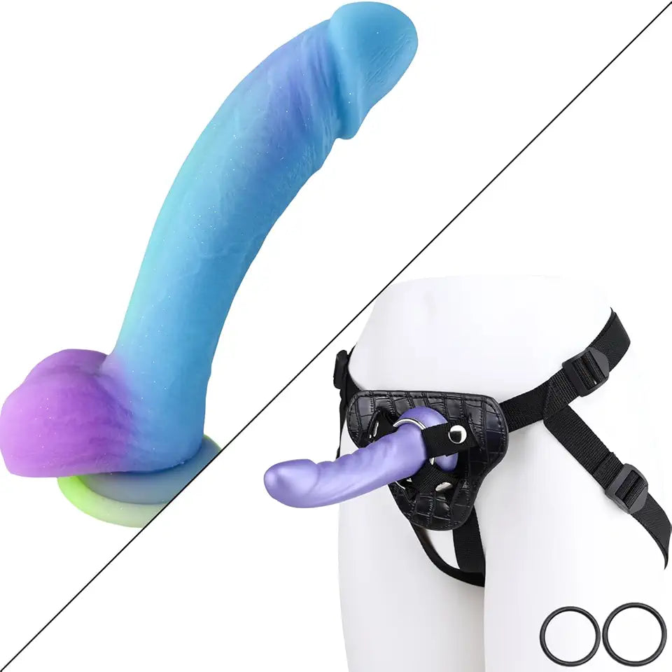 8.5 in Dildo with Harness & Strap-on Dildo V143600