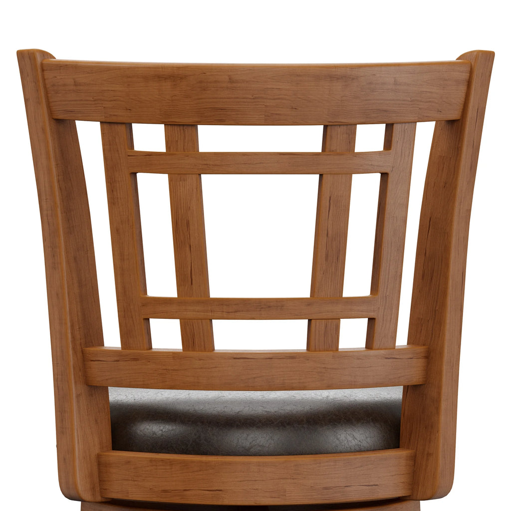 Brown Swivel Bar Stool J2183