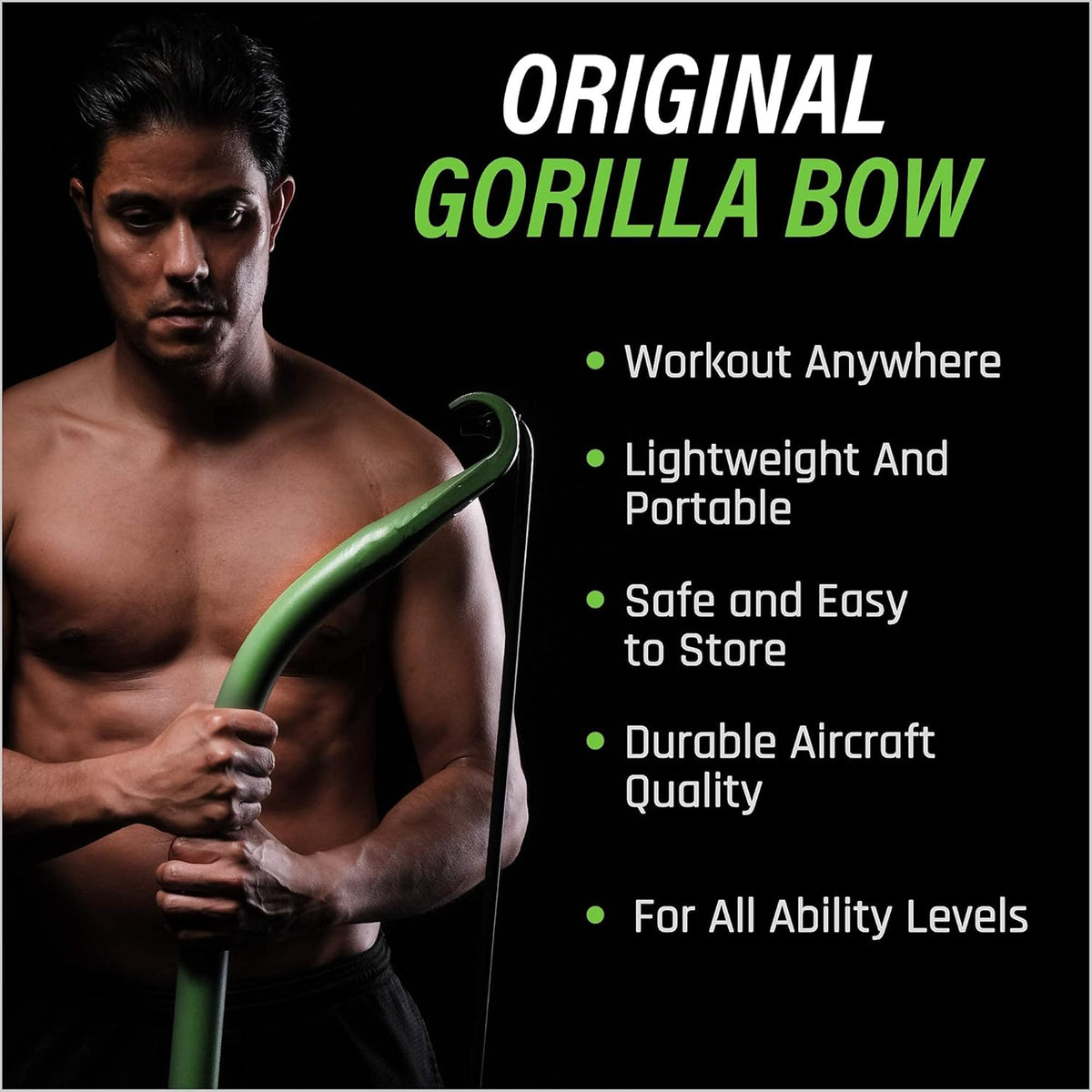 Portable Home Gym Resistance Bands and Bar System I107