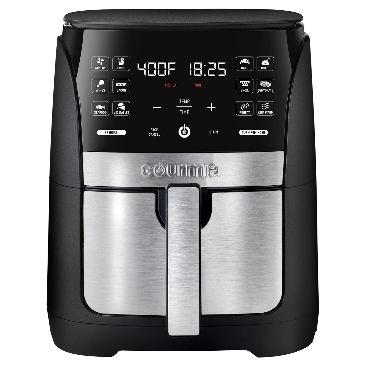 6 Qt Digital Air Fryer with 12 One-Touch Cooking Functions M40008