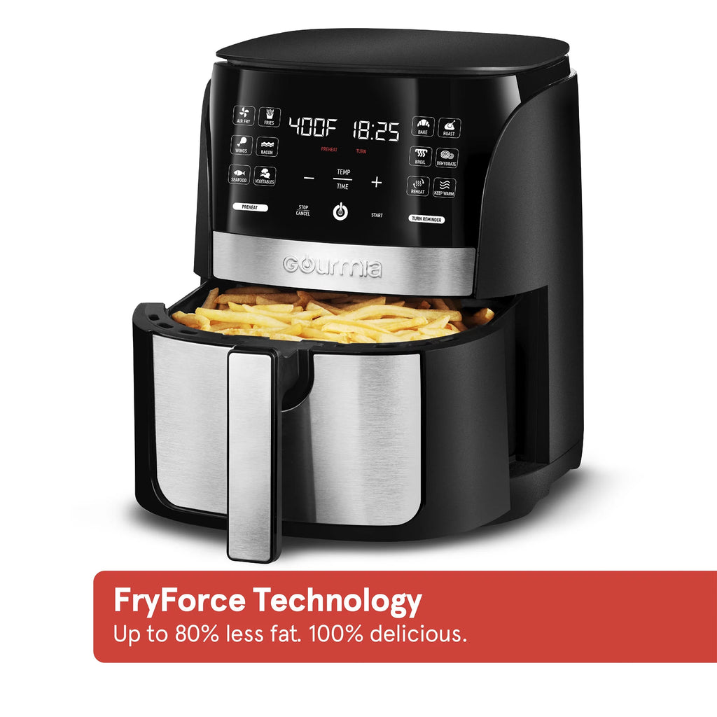 6 Qt Digital Air Fryer with 12 One-Touch Cooking Functions M40008