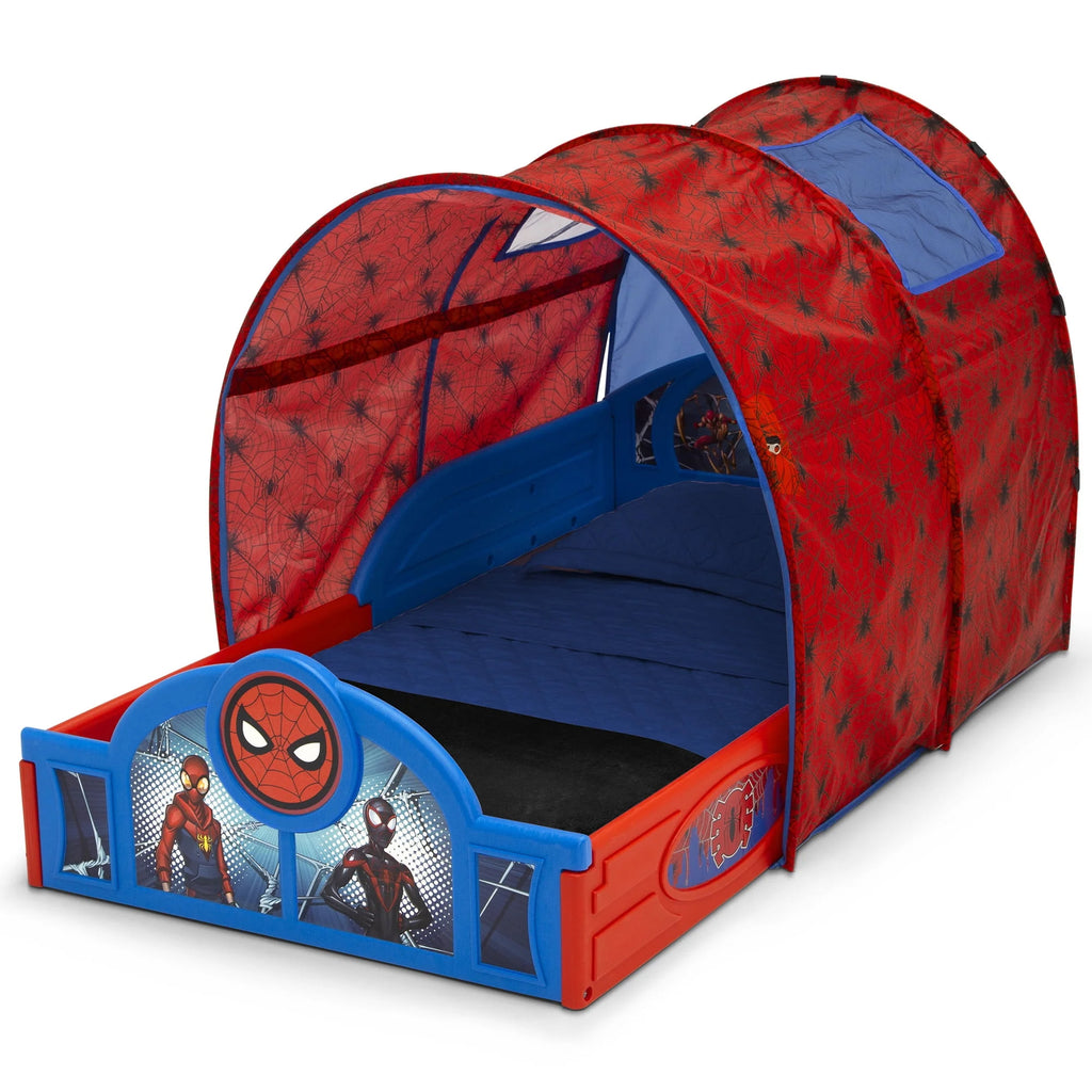 Toddler Bed with Tent and Built-In Guardrails W287