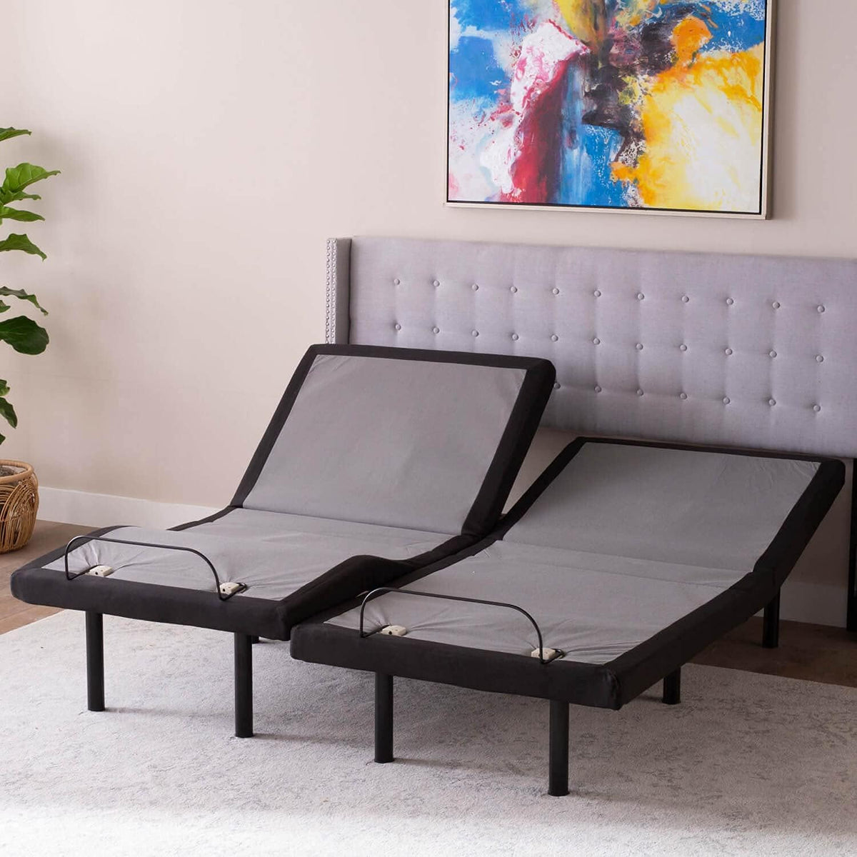 Twin XL Adjustable Bed Frame with Wireless Remote O51254