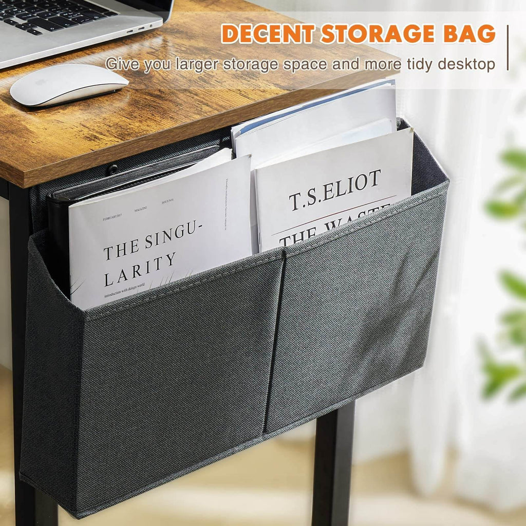Brown Wooden Office Desk with Storage B2285